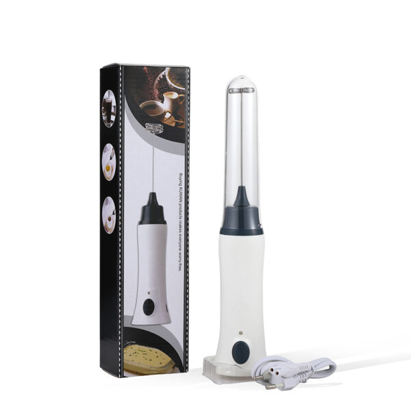 Handheld Electric Coffee Mixer Frother Automatic Milk Beverage Foamer Cream Whisk Cooking Stirrer Egg Beater With Cover