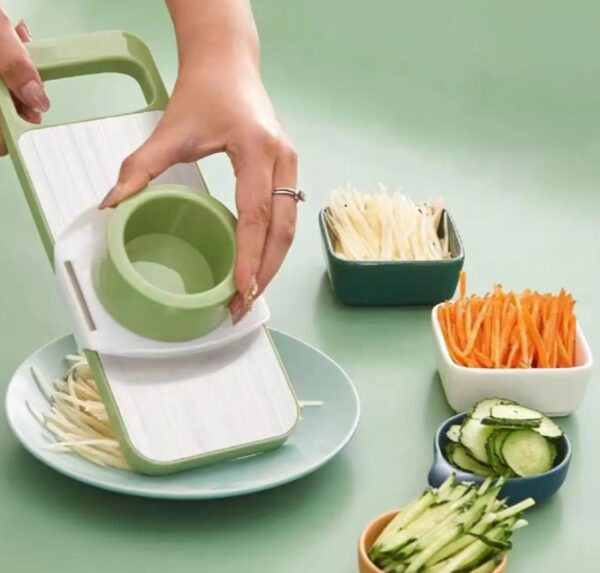 Kitchen 5-In-1 Multifunctional Vegetable Slicer Cutter Potato Shredders Garlic Carrot Grater Chopper
